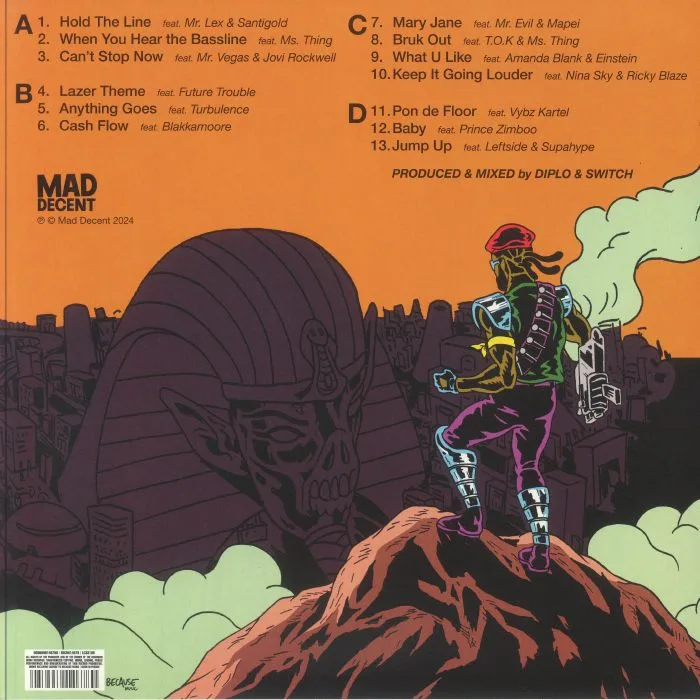 Back cover — MAJOR LAZER — Guns Don't Kill People Lazers Do (15th Anniversary Edition)