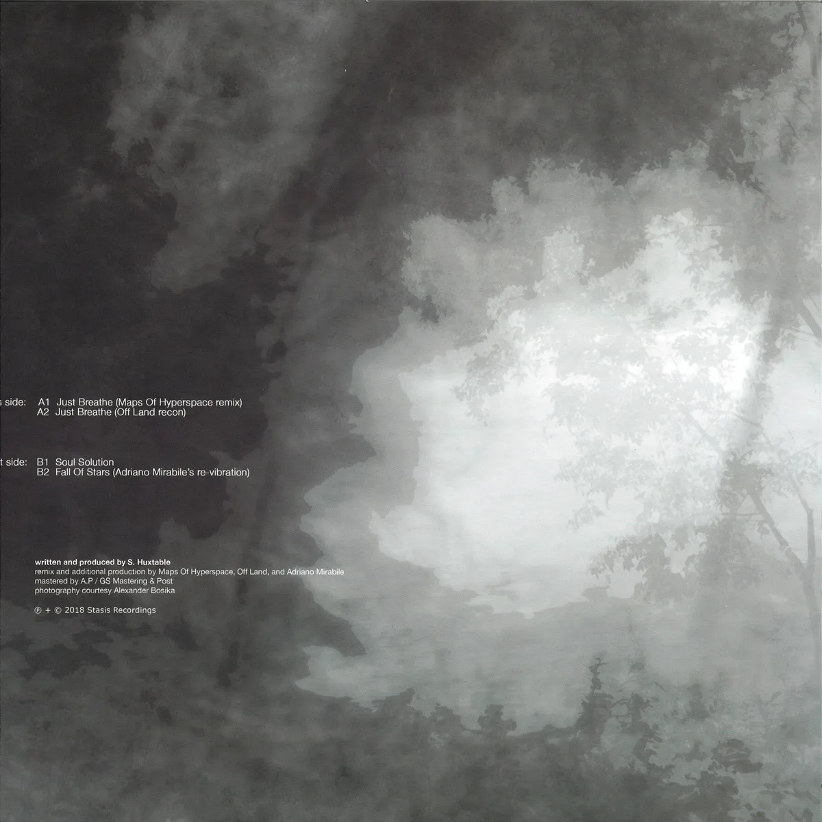 Back cover — Aural Imbalance — Just Breathe (12" Remixes)