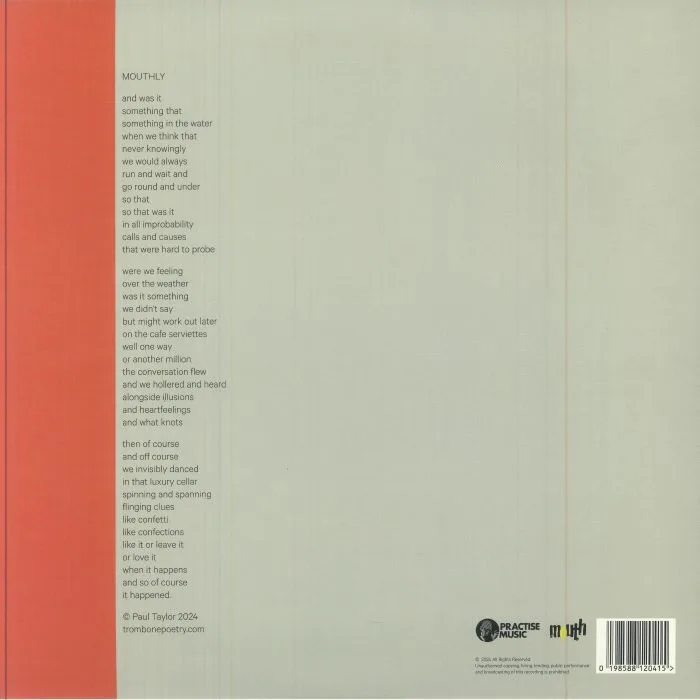 Back cover — A BIGGER MOUTH — Band Stand