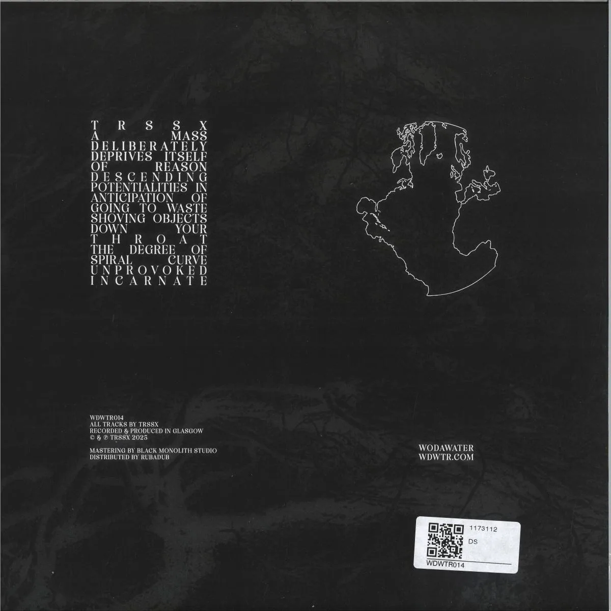 Back cover — TRSSX — A Mass Deliberately Deprives Itself of Reason