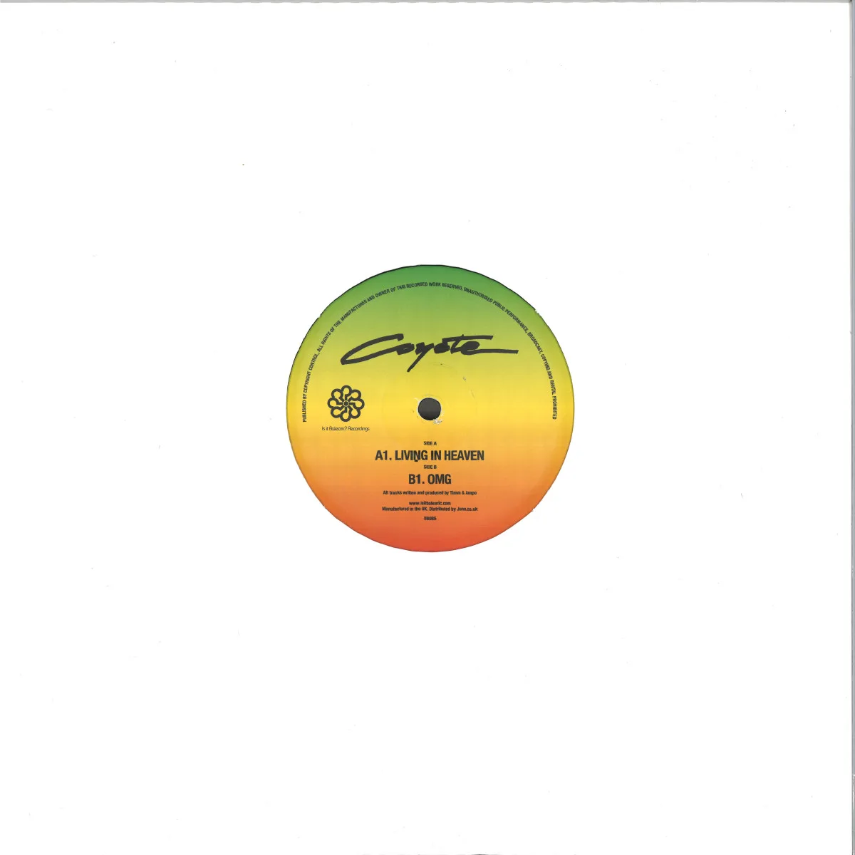 Back cover — Coyote — Living In Heaven