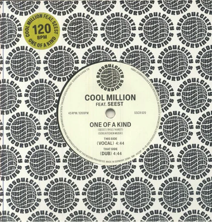 Front cover — COOL MILLION feat SEEST — One Of A Kind