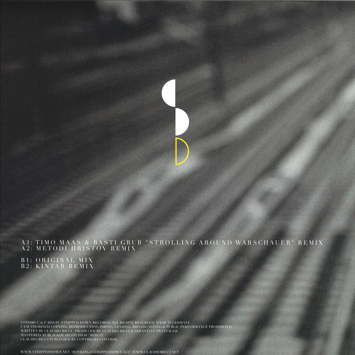 Back cover — Claudio Ricci — Warschauer Strasse