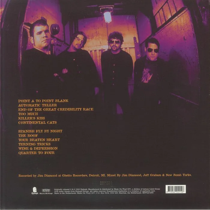 Back cover — NEW BOMB TURKS — Nightmare Scenario (reissue)