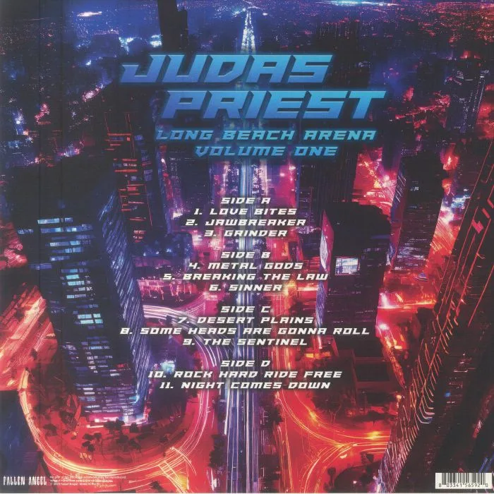 Обратная сторона обложки — JUDAS PRIEST — Long Beach Arena Vol 1