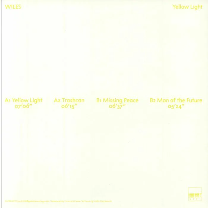 Обратная сторона обложки — WILES — Yellow Light (B-STOCK)