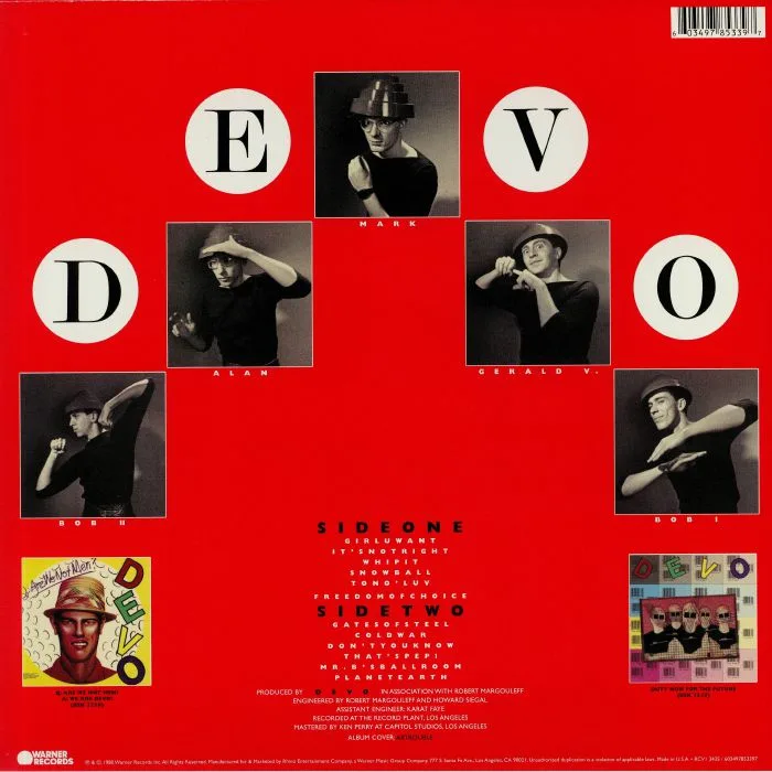 Back cover — DEVO — Freedom Of Choice