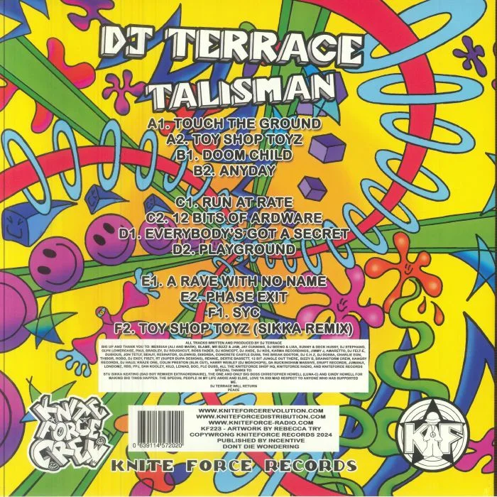 Обратная сторона обложки — DJ TERRACE — Talisman
