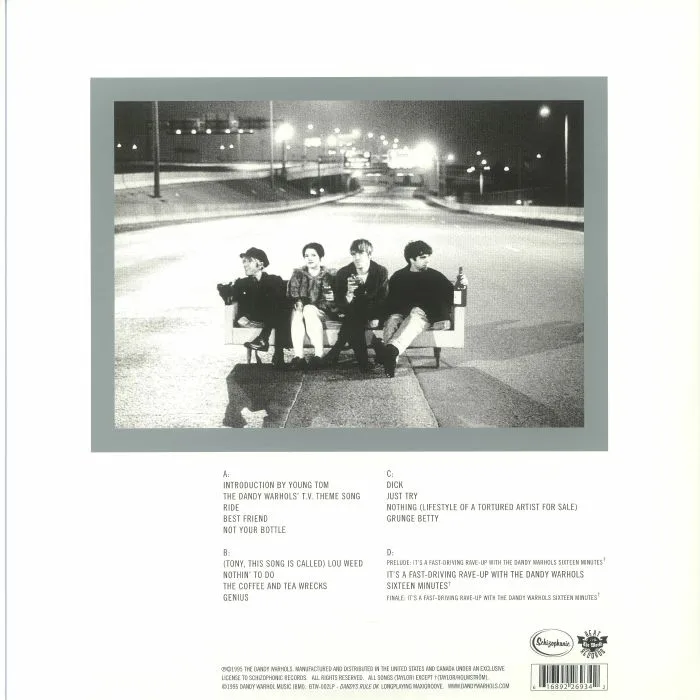 Обратная сторона обложки — The DANDY WARHOLS — Dandys Rule Ok (reissue)