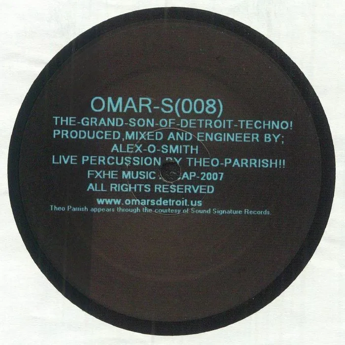 Front cover — OMAR S feat THEO PARRISH — The Grand Son Of Detroit Techno!