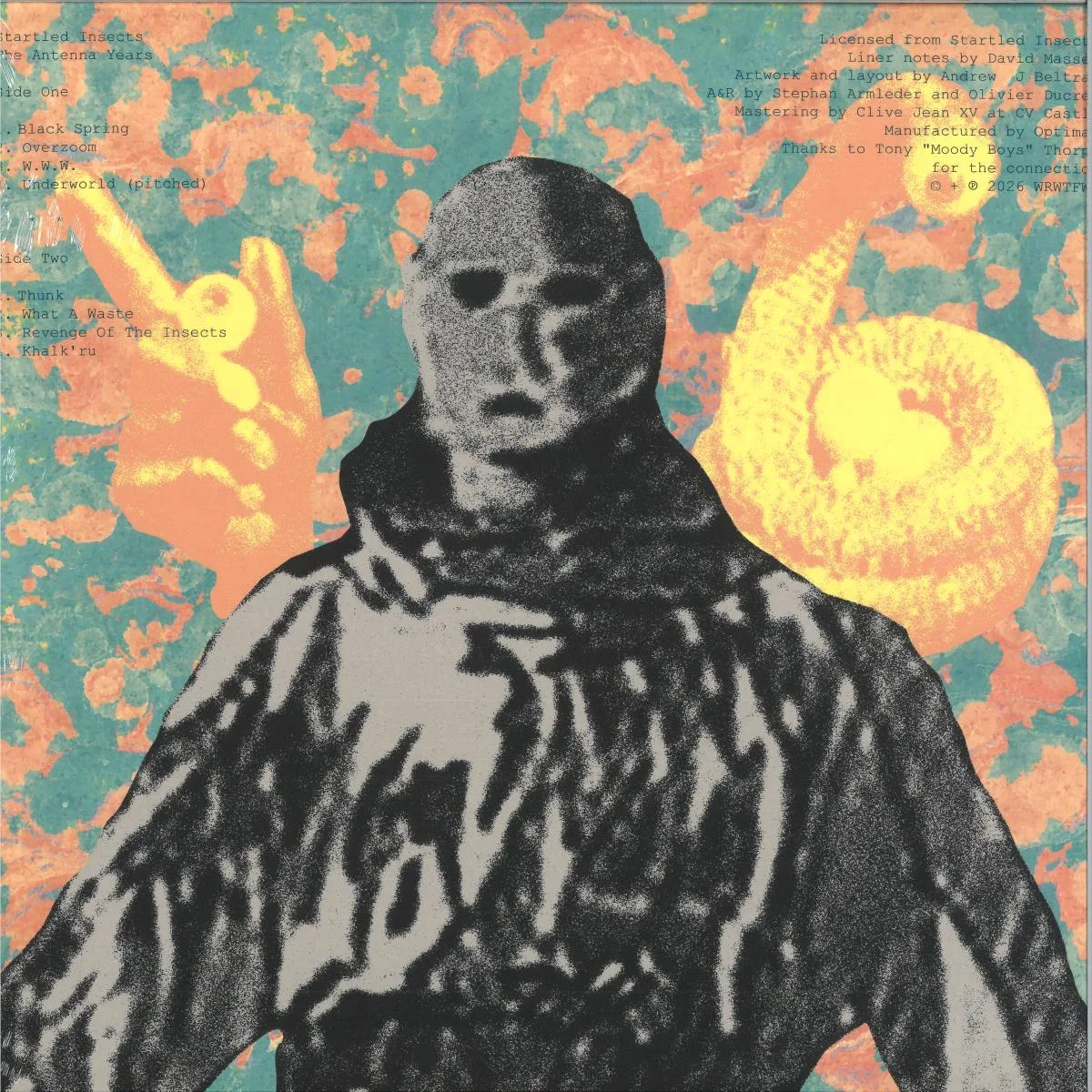 Back cover — Startled Insects — The Antenna Years LP