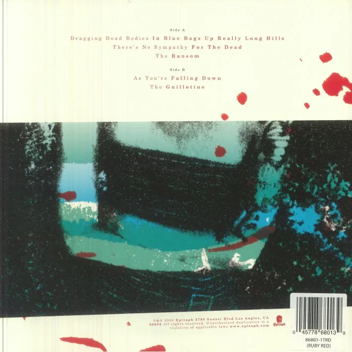 Back cover — ESCAPE THE FATE — There's No Sympathy For The Dead