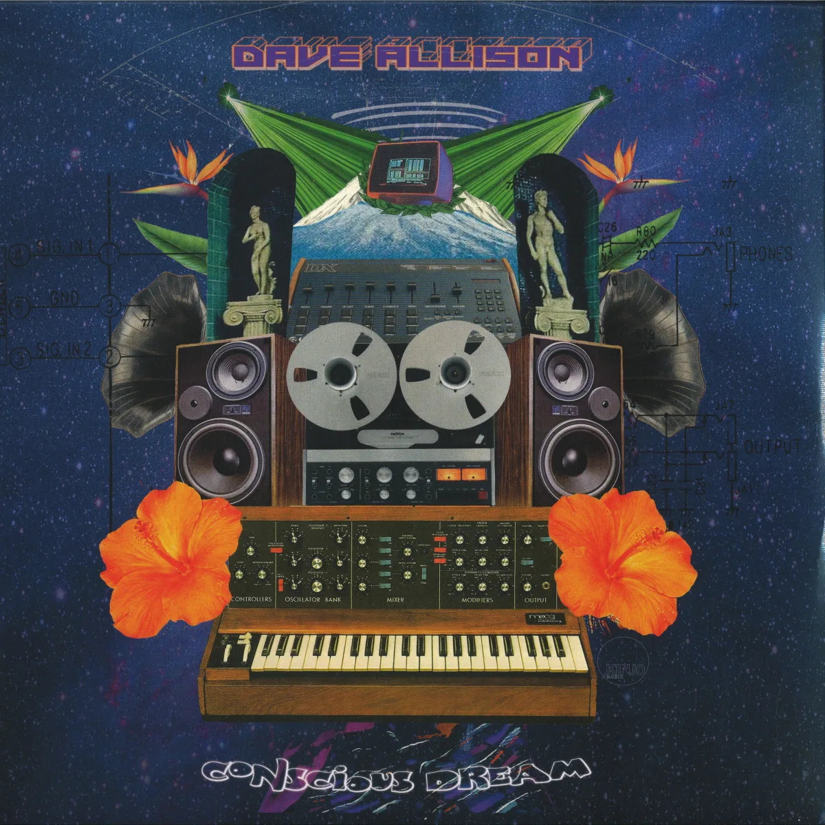 Лицевая сторона обложки — Dave Allison — Conscious Dream LP 2x12"