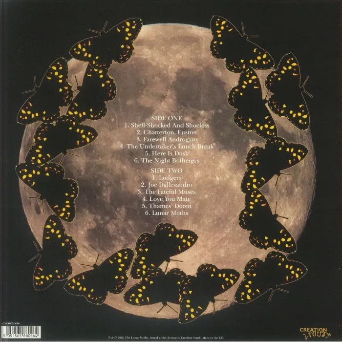 Back cover — Nina ANTONIA & THE LUNAR MOTHS — Dropping Like Butterflies