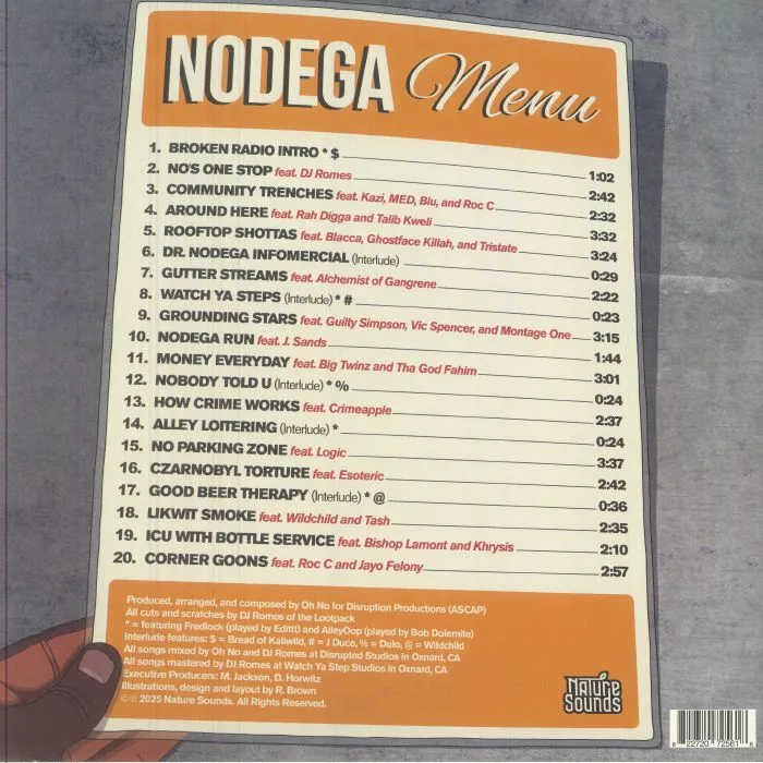 Обратная сторона обложки — OH NO — Nodega