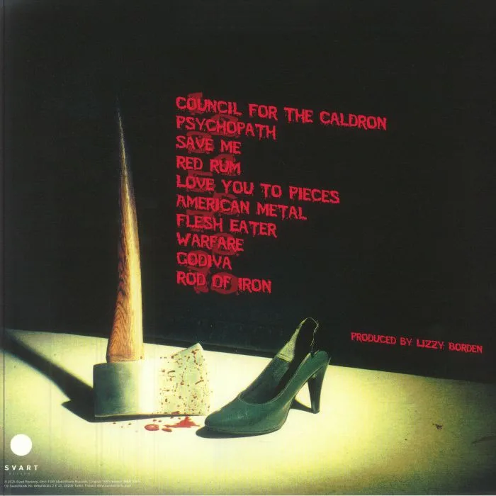 Back cover — Lizzy BORDEN — Love You To Pieces (remastered)