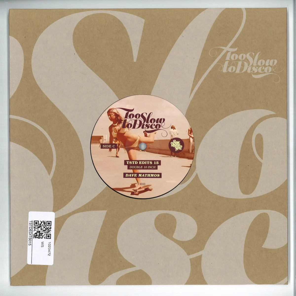 Обратная сторона обложки — Dave Mathmos — Too Slow To Disco Edits 15 (2x10")