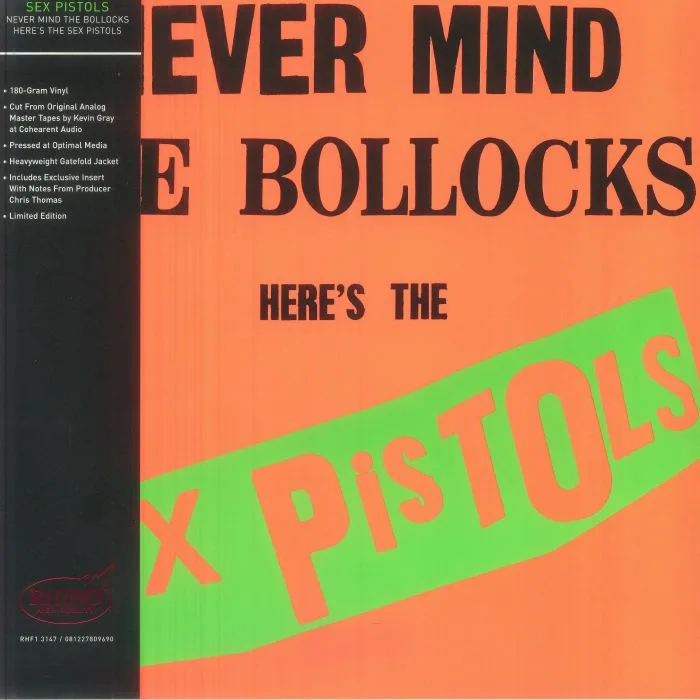 SEX PISTOLS — Never Mind The Bollocks Here's The Sex Pistols (Rhino High Fidelity Series)