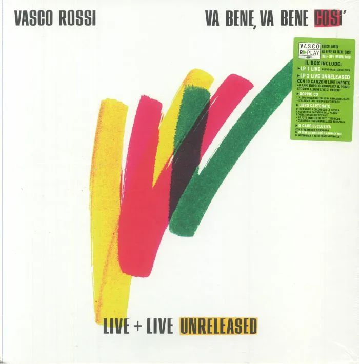 Vasco ROSSI — Va Bene Va Bene Cosa: Live & Live Unreleased (Special Edition)