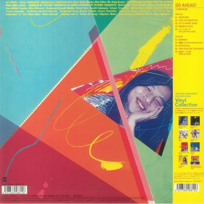 Обратная сторона обложки — Tatsuro YAMASHITA — Go Ahead (reissue)