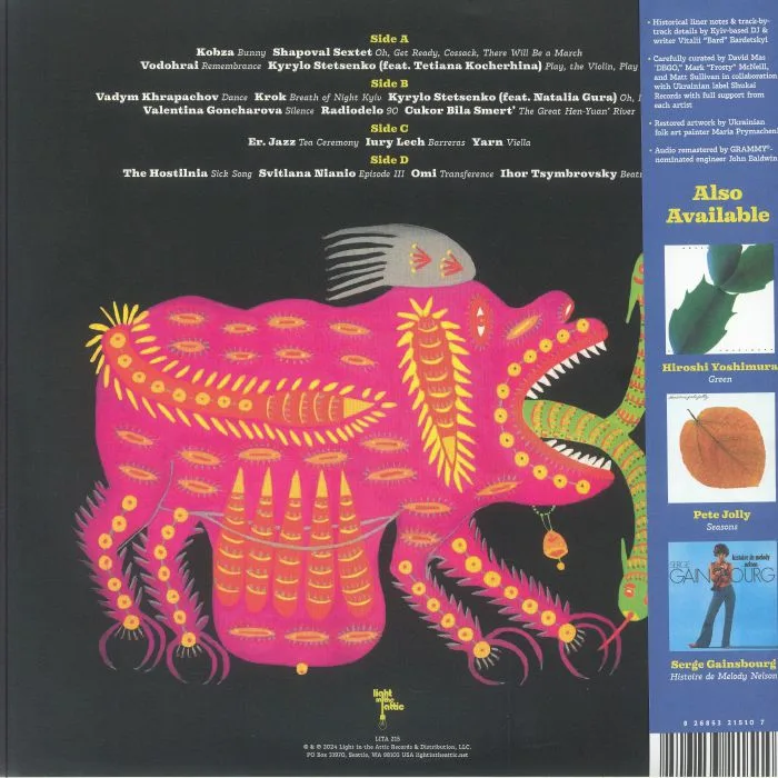 Обратная сторона обложки — VARIOUS — Even The Forest Hums: Ukrainian Sonic Archives 1971-1996