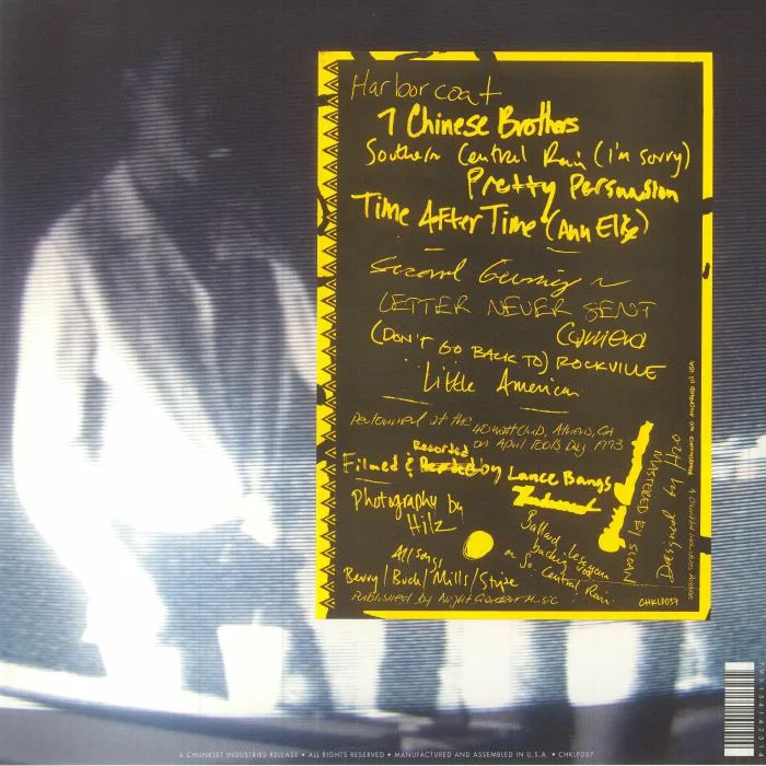 Back cover — HARVEY MILK — Reckoning