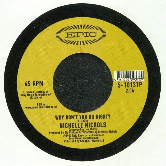 Обратная сторона обложки — Nichelle NICHOLS — Know What I Mean (Record Store Day 2019)