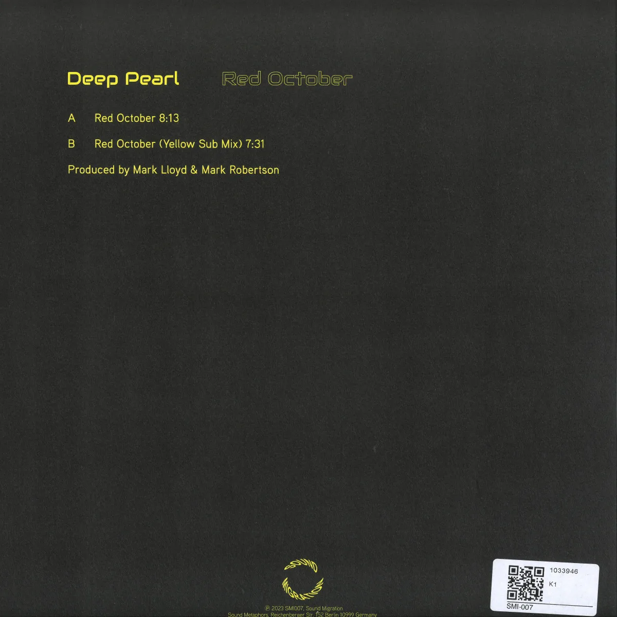 Обратная сторона обложки — Deep Pearl — Red October