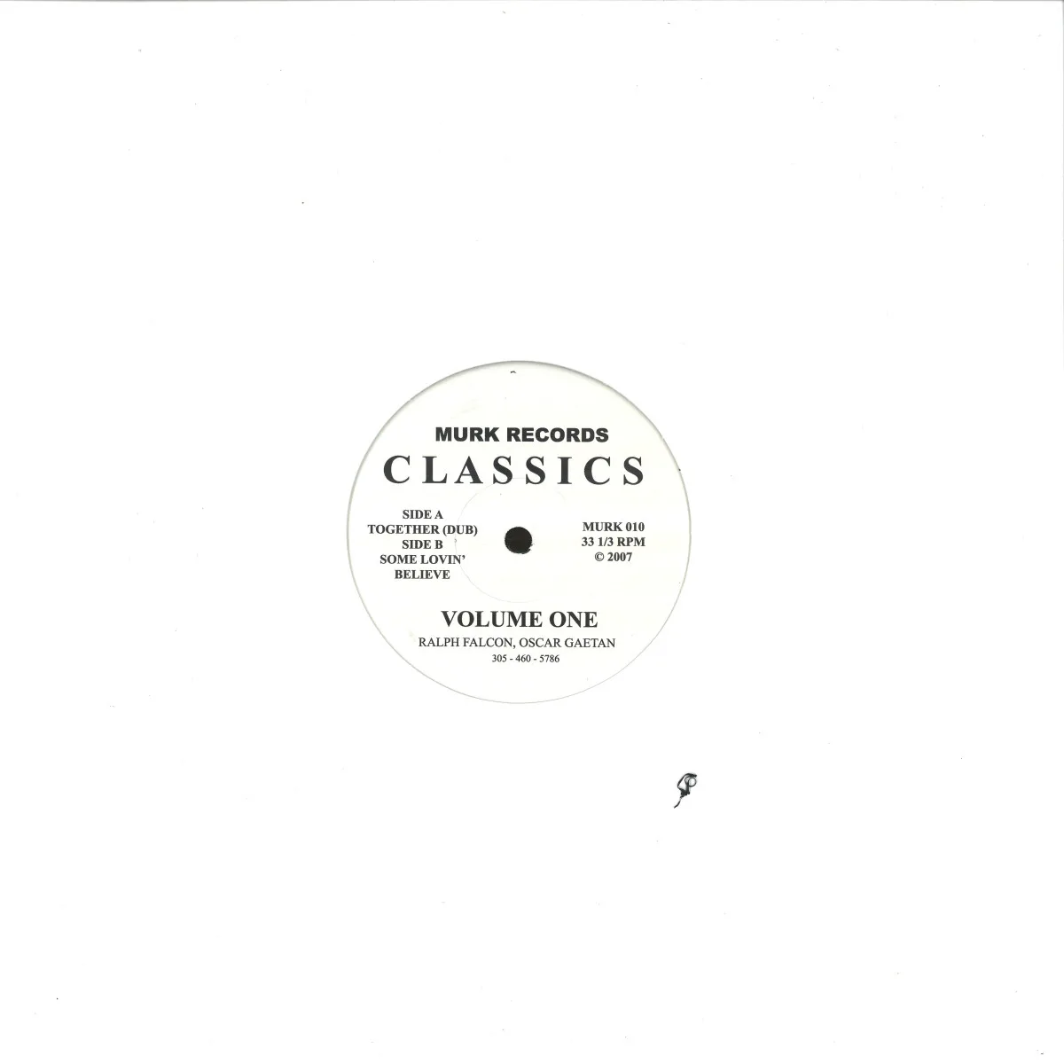 Back cover — Ralph Falcon & Oscar G — Classics Vol 1