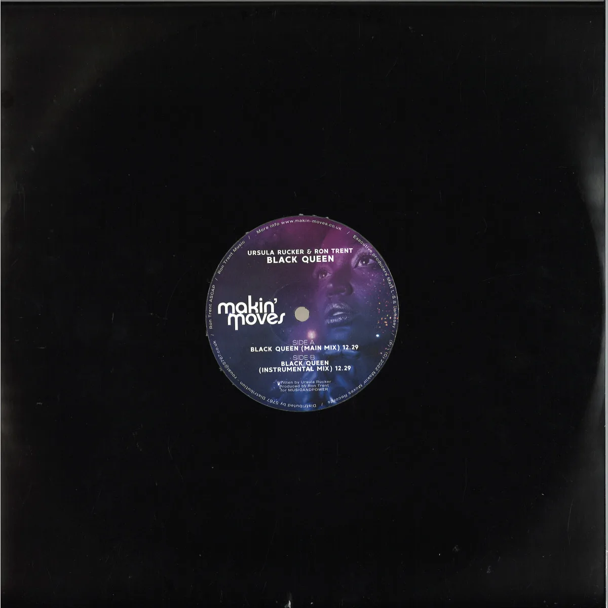 Обратная сторона обложки — Ursula Rucker & Ron Trent — Black Queen EP