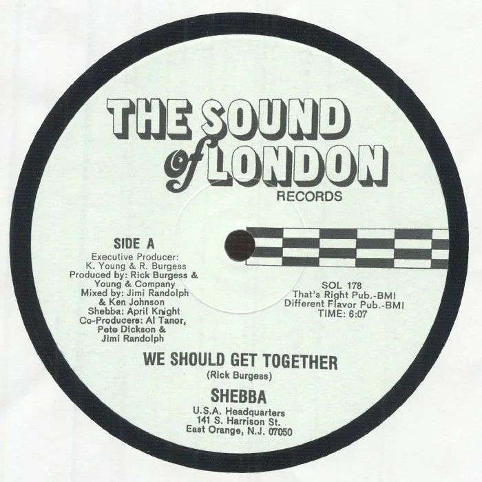Лицевая сторона обложки — SHEBBA — We Should Get Together (reissue)