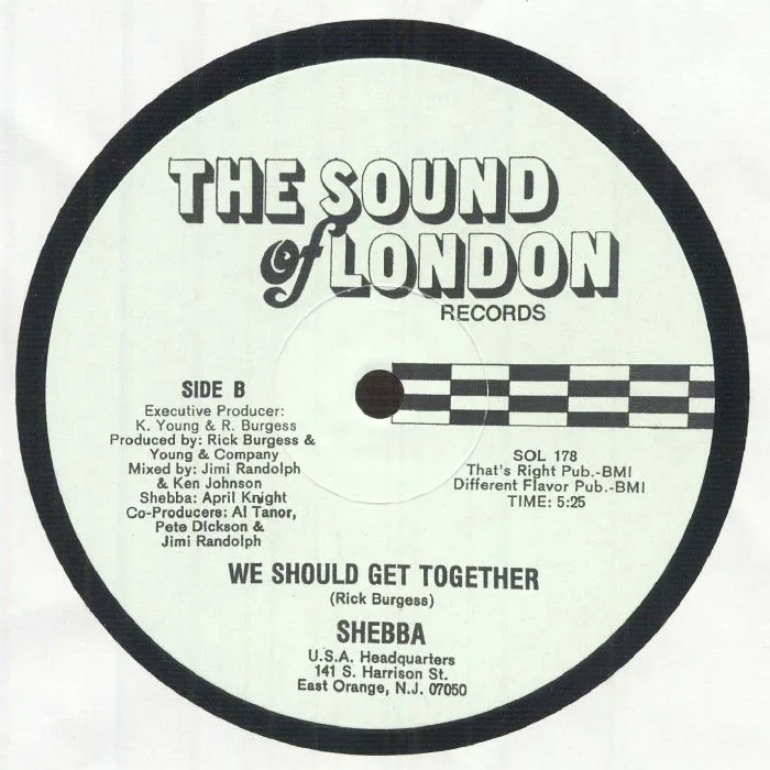 Обратная сторона обложки — SHEBBA — We Should Get Together (reissue)