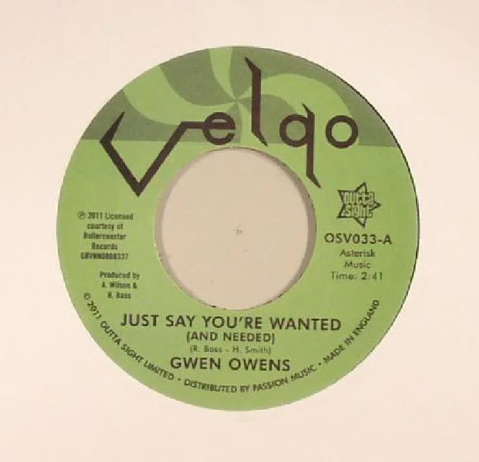 Gwen OWENS — Just Say You're Wanted (& Needed)