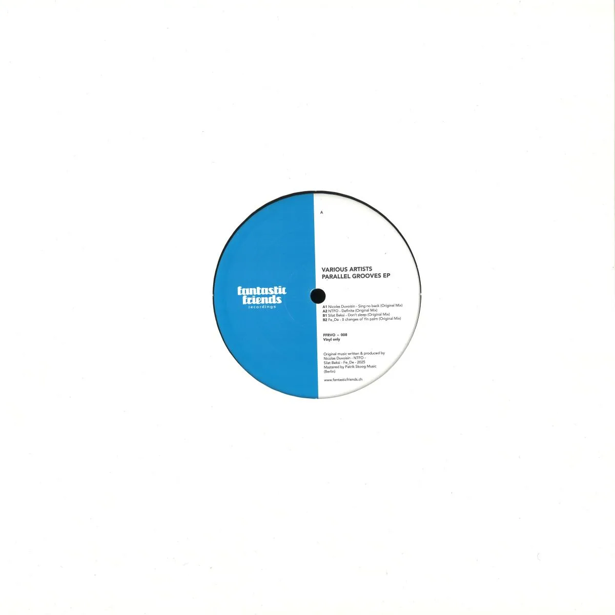 Обратная сторона обложки — Various — Parallel Grooves EP