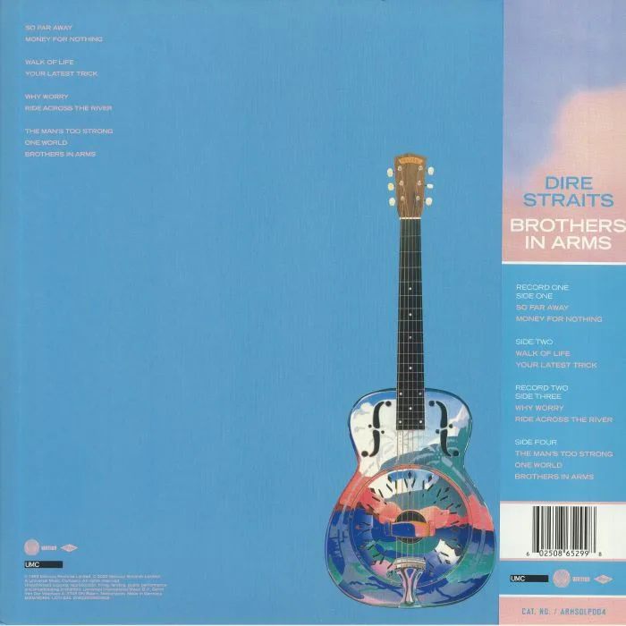 Обратная сторона обложки — DIRE STRAITS — Brothers In Arms (half speed remastered)