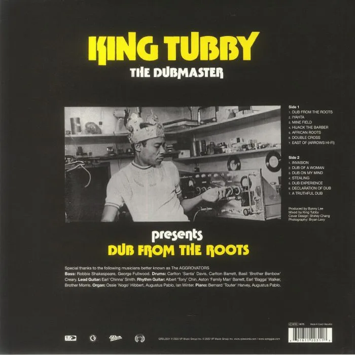 Обратная сторона обложки — KING TUBBY — Dub From The Roots