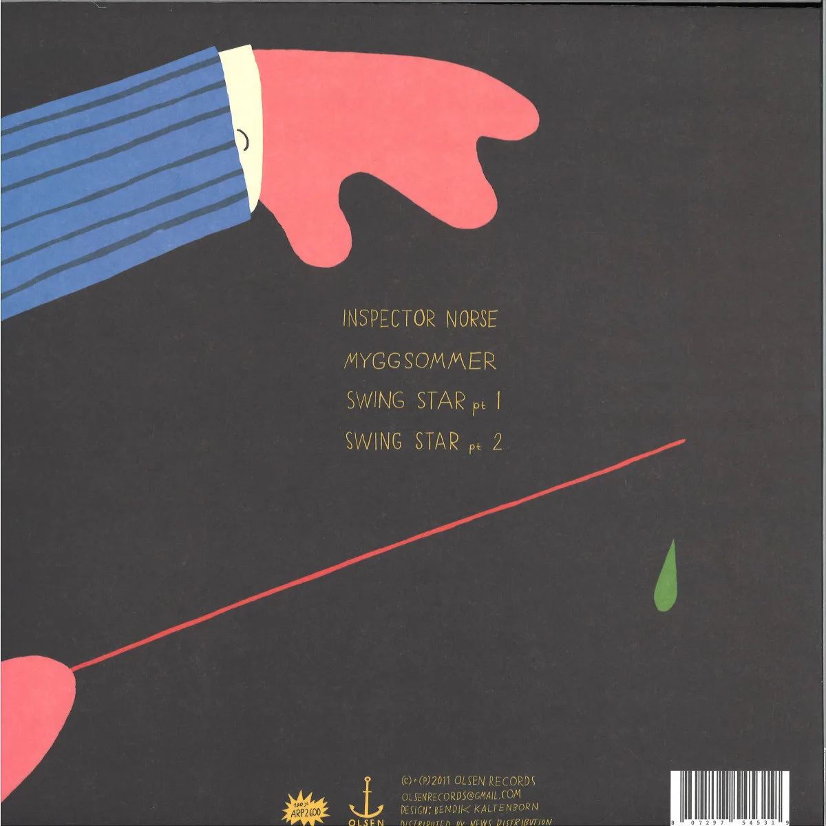 Back cover — Todd Terje — It's The Arps Ep