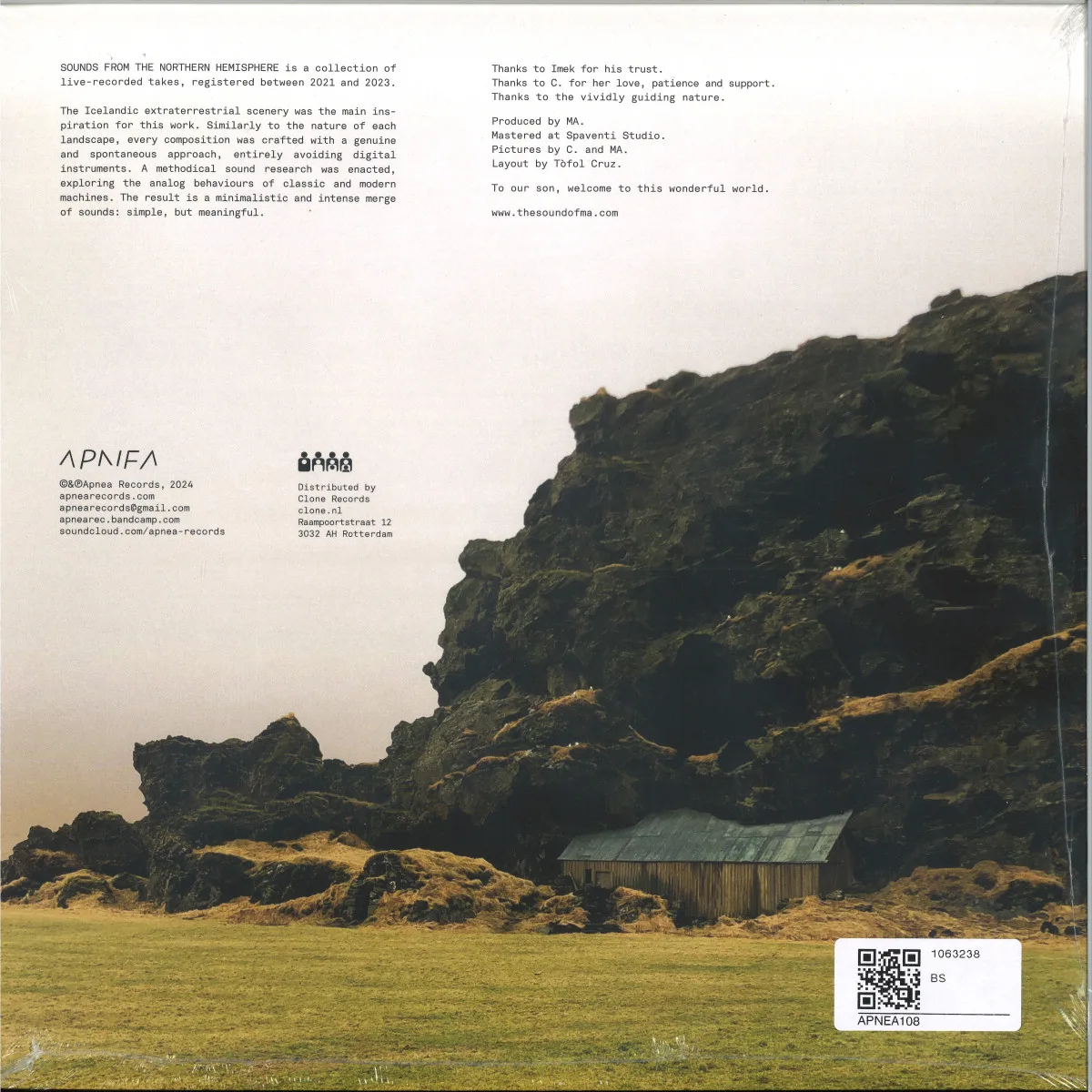 Обратная сторона обложки — Ma — Sounds From The Northern Hemisphere LP 2x12"