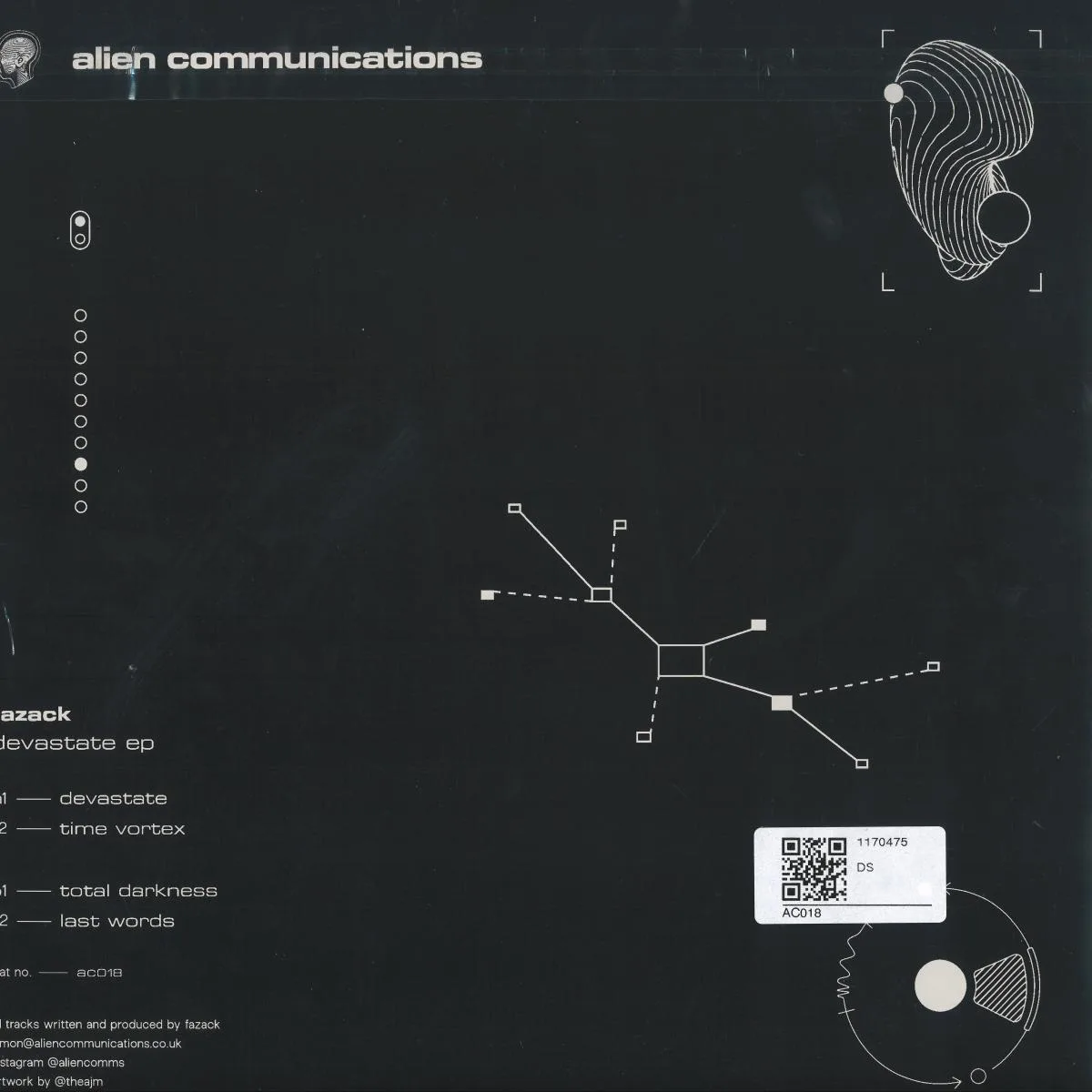 Back cover — Fazack — Devastate EP
