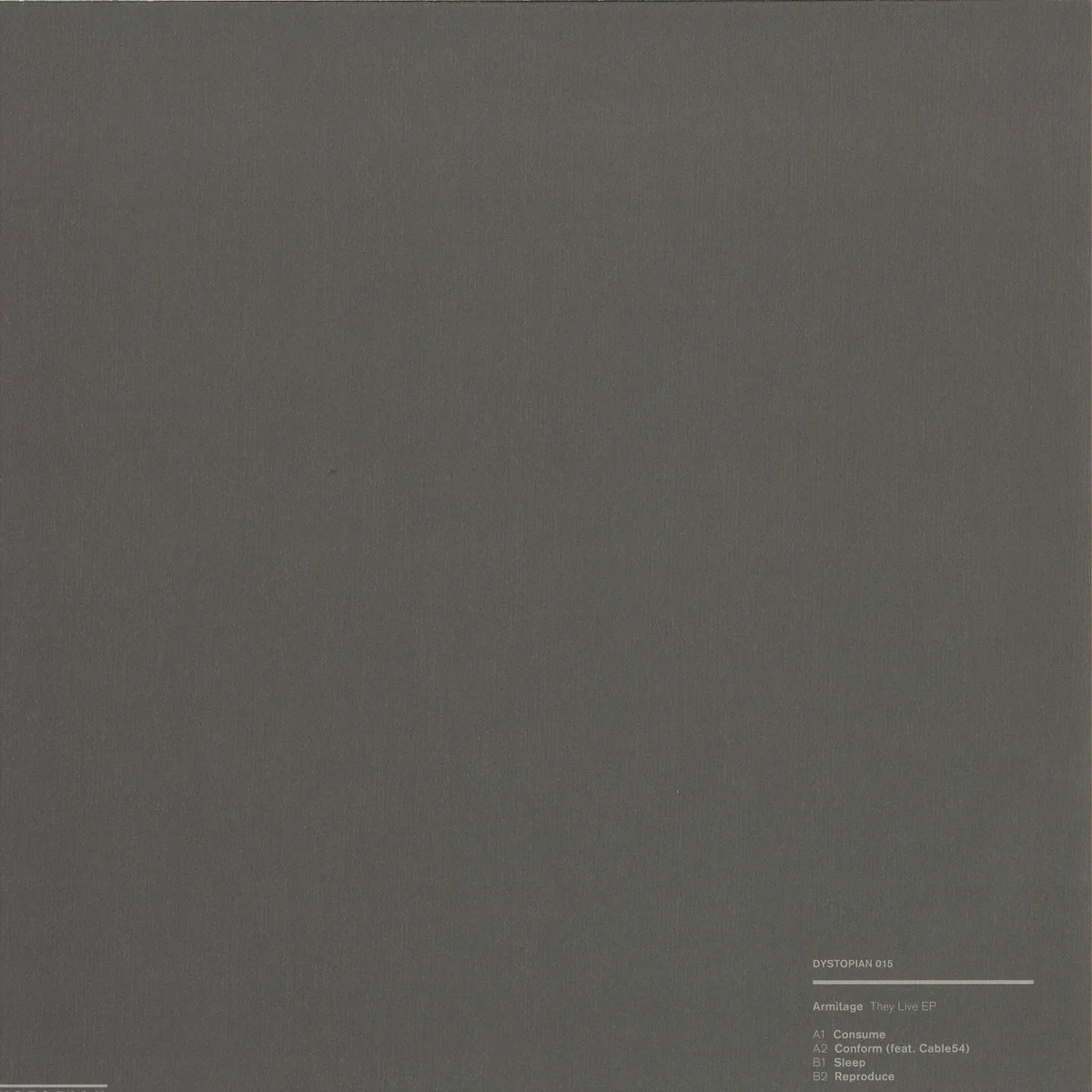 Back cover — Armitage — They Live Ep