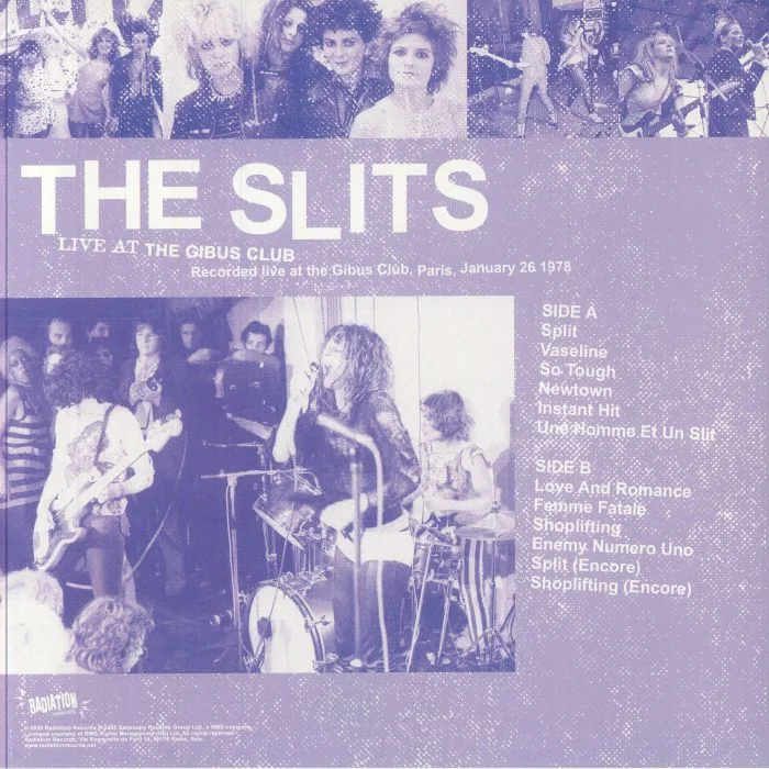 Обратная сторона обложки — The SLITS — Live At The Gibus Club