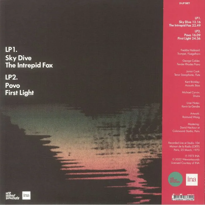 Back cover — Freddie HUBBARD — Music Is Here: Live At Studio 104 Maison De La Radio (ORTF) Paris 1973 (Record Store Day RSD 2022)