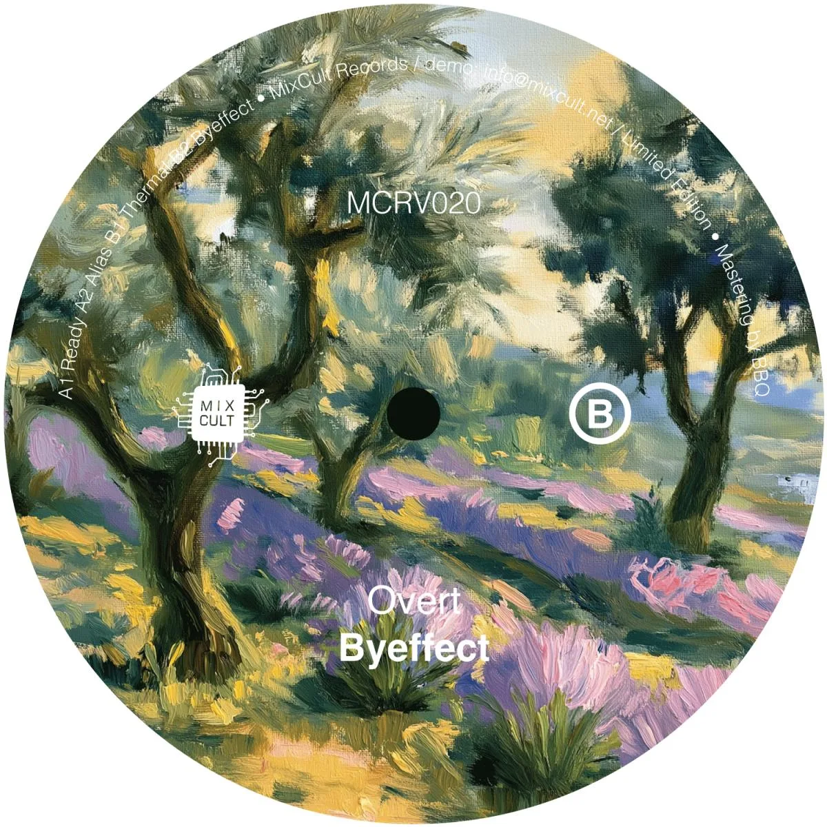 Back cover — Overt — Byeffect EP