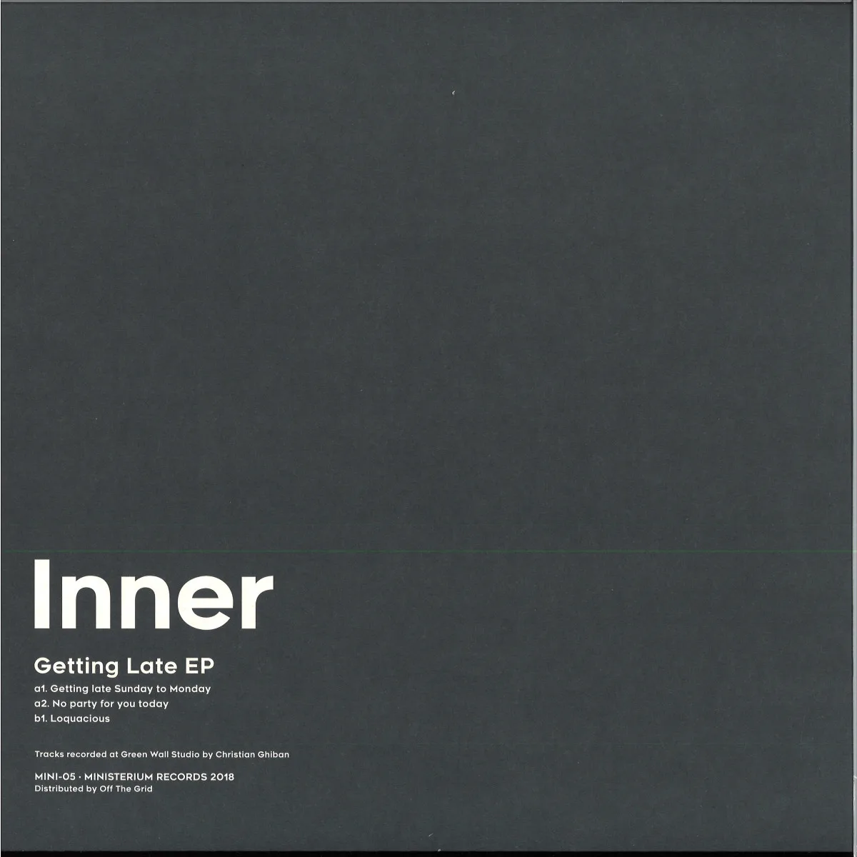 Front cover — Inner — Getting Late Ep