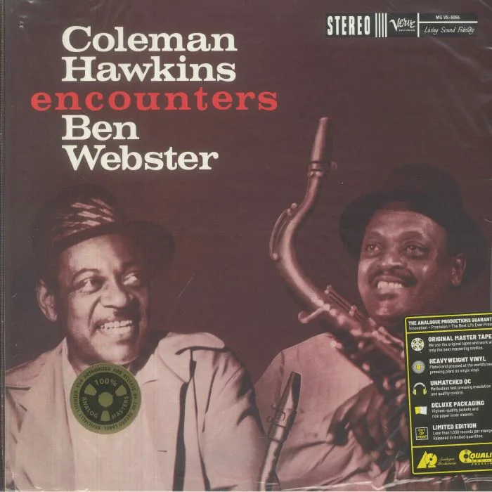 Front cover — Coleman HAWKINS / BEN WEBSTER — Coleman Hawkins Encounters Ben Webster (remastered)