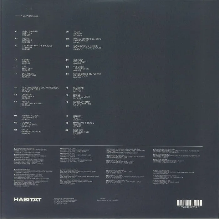 Back cover — VARIOUS — Metaflora III