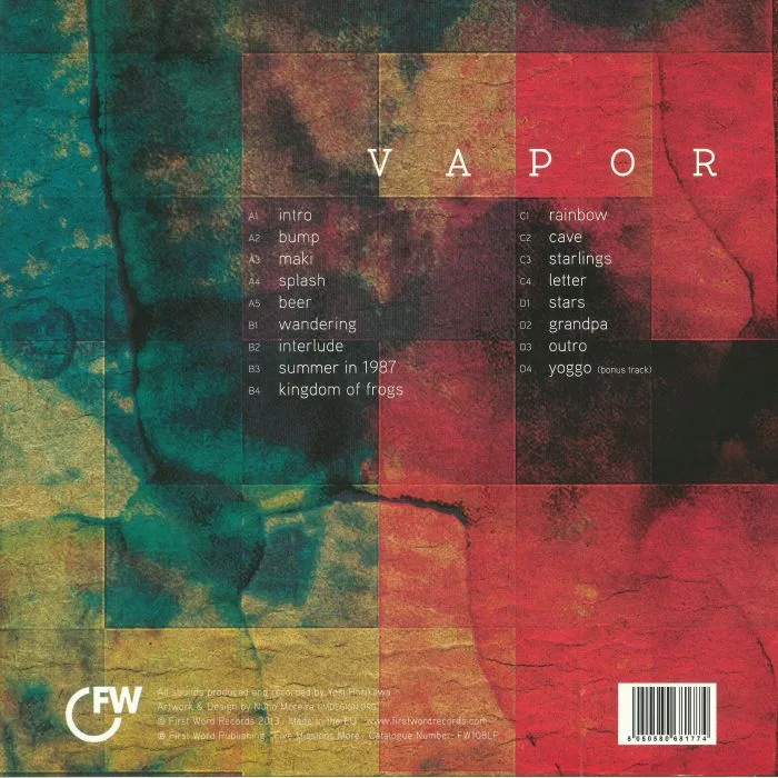 Обратная сторона обложки — Yosi HORIKAWA — Vapor