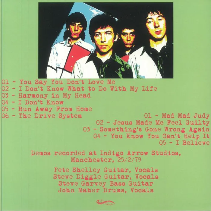 Обратная сторона обложки — BUZZCOCKS — Harmony In My Head: The A Different Kind Of Tension Demos 1979