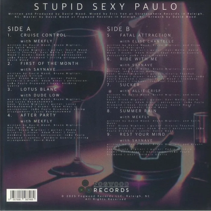 Обратная сторона обложки — PAULO & THE PROBLEMS — Stupid Sexy Paulo