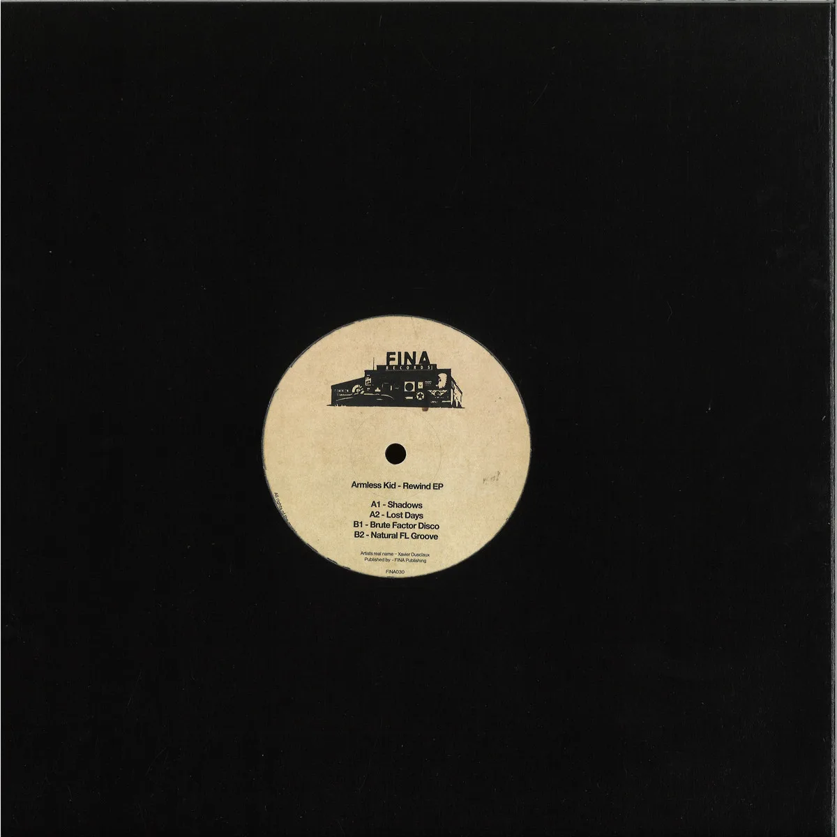 Back cover — Armless Kid — Rewind EP